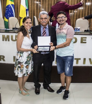 Luís Sevalho, Prof. Djaik Nery e Profª. Jucélia Nery 