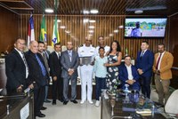 Suboficial da Marinha Alberto César dos Reis Santos recebe Título de Cidadão Tefeense.